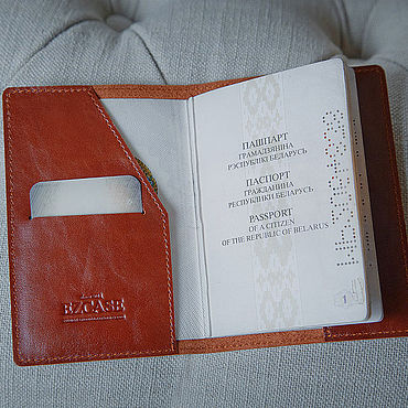 Кожаная обложка на паспорт своими руками
