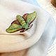 Summer Moth brooch made of polymer clay, Brooches, Domodedovo,  Фото №1