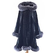 Одежда handmade. Livemaster - original item Poncho-fur coat. Handmade.