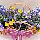 Flower arrangement in a basket 'Lavender summer'. Composition. TaLanaLita (goodshop39). My Livemaster. Фото №5