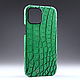 Crocodile leather case for any iPhone/Samsung/Sony/Honor model, Case, Moscow,  Фото №1