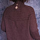 "Chocolate truffle"свитер из кид-мохера с шелком. Свитеры. Bohemian Garden. Ярмарка Мастеров.  Фото №4