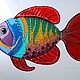 Fusing, dream Fish glass. Stained glass. LiliaGorbach Glass. Online shopping on My Livemaster.  Фото №2