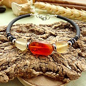 Украшения handmade. Livemaster - original item Bracelet with fire opal. Handmade.