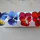 Pansies violet hairpins with crystals, Hairpin, Cheboksary,  Фото №1