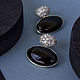 Earrings 'Current' silver, jet, cubic zirconia. Earrings. stepan-klimov. My Livemaster. Фото №5