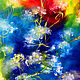 Oil painting with flying flowers. Painting for the design of the children's room, Pictures, Moscow,  Фото №1