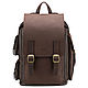  Leather backpack 'Pathfinder' (brown crazy). Backpacks. Russian leather Guild. Online shopping on My Livemaster.  Фото №2