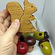 Lacing-wooden toy Squirrel Katyusha. Lacing cards. Shop Grizunok teether. My Livemaster. Фото №4