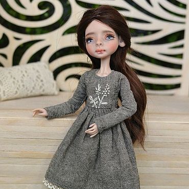 Куклы и игрушки ручной работы. Ярмарка Мастеров - ручная работа Платье для Жу от Дарьи Нужновой. Handmade.