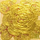 Заказать Golden rose painting on a mini easel 10h10h0,5 cm. Larisa Shemyakina Chuvstvo pozitiva (chuvstvo-pozitiva). Ярмарка Мастеров. . Pictures Фото №3