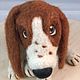 Order Toy from wool dog Basset Bonya. colorlight (colorlight). Livemaster. . Felted Toy Фото №3