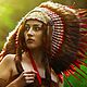 Indian headdress - Sunset Flame, Carnival Hats, St. Petersburg,  Фото №1