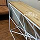 Консольный стол лофт GEOM. Консоли. SLIVA wood deco. Ярмарка Мастеров.  Фото №4