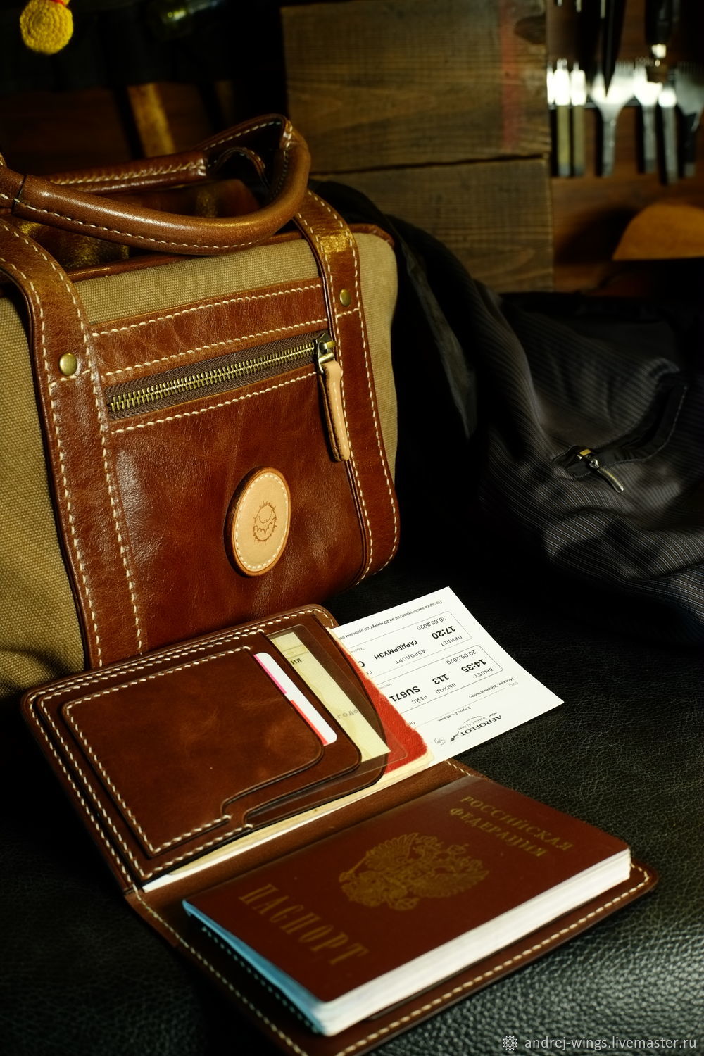 Документница из натуральной кожи Аэро в интернет-магазине Ярмарка ...