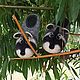 Felted Baby Raccoon Slippers. Slippers. MURDASOVA OLGA Author's felt. Online shopping on My Livemaster.  Фото №2