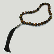 Фен-шуй и эзотерика handmade. Livemaster - original item Beads of wisdom Muslim from tiger`s eye. Handmade.