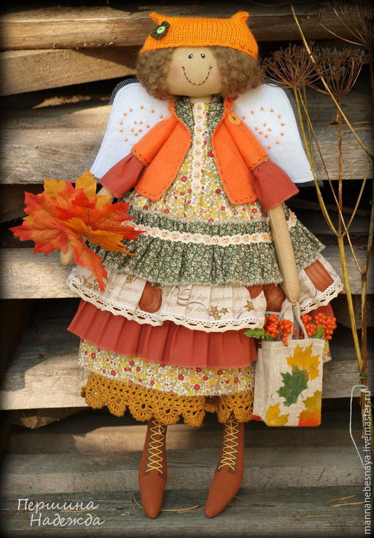Фея Осенних листьев. Мини кукла - Миниатюрные куклы своими руками | Бэйбики - 