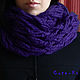 Purple chunky knit Snood. Scarves. CUTE-KNIT by Nata Onipchenko. Online shopping on My Livemaster.  Фото №2