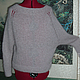 Photo: Knitted sweater `Silver butterfly`.