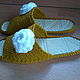 Slippers - flip flops ( white rose ). Slippers. Makosh. Online shopping on My Livemaster.  Фото №2