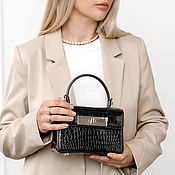 Сумки и аксессуары handmade. Livemaster - original item Women`s mini bag made of genuine crocodile leather IMA0799B4. Handmade.
