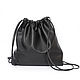 Black Leather Backpack Leather Bag Large Unisex Minimalism. Backpacks. BagsByKaterinaKlestova (kklestova). Online shopping on My Livemaster.  Фото №2