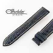 Украшения handmade. Livemaster - original item 21 mm Crocodile Leather Watch Strap. Handmade.