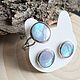 Ring and earrings with mother of pearl in jewelry resin, Jewelry Sets, Barnaul,  Фото №1