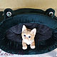Order Bed-sleeping bag for a cat 'Frog' malachite. lyubov-iv (lyubov-iv). Livemaster. . Lodge Фото №3