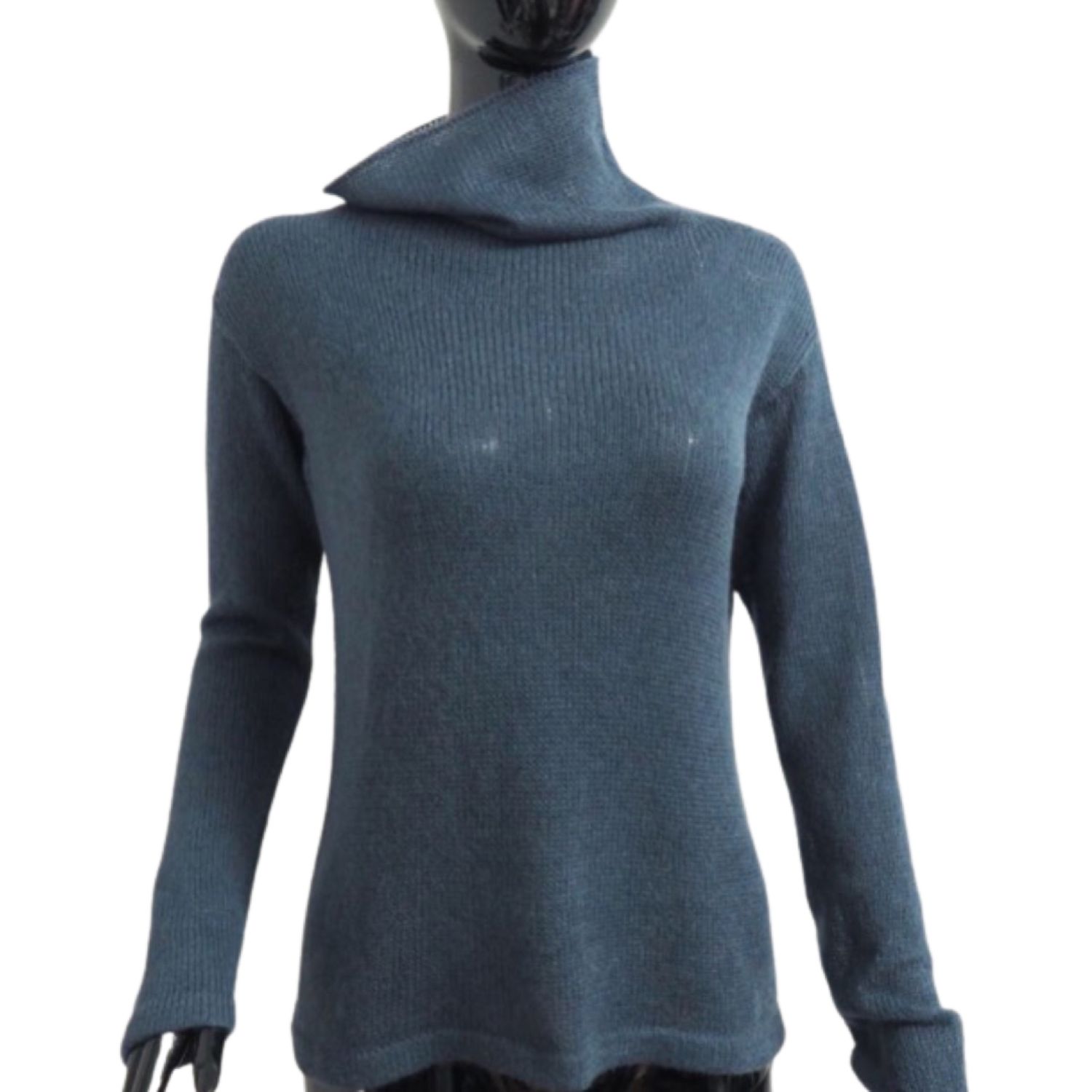 Бадлон водолазка из мохера с кашемиром сизая водолазка купить в ...