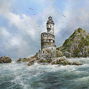 Картины и панно handmade. Livemaster - original item Painting - Old Lighthouse. Handmade.