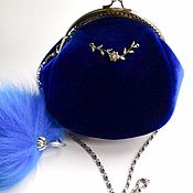 Сумки и аксессуары handmade. Livemaster - original item Velvet handbag on the clasp.. Handmade.