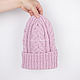 Beanie hat with merino/mohair braids. Caps. Knitwear shop Fairy Tale by Irina. Online shopping on My Livemaster.  Фото №2