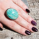 Order El anillo con amazonitom 'Jazmín'. The inspiration of nature in stones. Livemaster. . Rings Фото №3