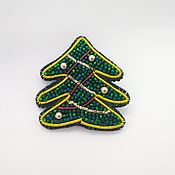 Украшения handmade. Livemaster - original item Brooch-pin: The little Christmas tree. Handmade.