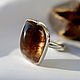 Ring with tourmaline 'Cognac', silver, Rings, Moscow,  Фото №1
