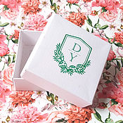 Коробки: 25х25х10 - коробка нежно-розовая с цветами
