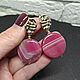 Серьги с натуральным агатом фуксия – стильные и яркие. Серьги классические. Irina Moro (Ирина Моро украшения). Ярмарка Мастеров.  Фото №12