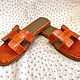 Sandals made of genuine crocodile leather, in orange color!. Slingbacks. SHOES&BAGS. My Livemaster. Фото №4