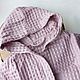 Children's bathrobe with a hood 'Lilac', Pajamas and robes, Vologda,  Фото №1