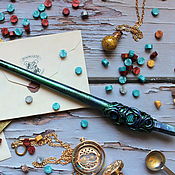 Субкультуры handmade. Livemaster - original item Author`s Magic wand Chameleon blue green. Handmade.