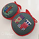 Embroidered needle cases, Christmas decorations, Novosibirsk,  Фото №1