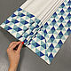 Roman curtain Geometry, Roman and roller blinds, Moscow,  Фото №1