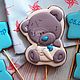 Gingerbread metrics with Teddy bear. Gingerbread Cookies Set. cookiezanna. Online shopping on My Livemaster.  Фото №2