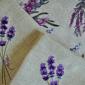 Для дома и интерьера handmade. Livemaster - original item A set of tablecloths and napkins with Lavender embroidery