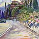  Oil painting Landscape ' Road to Yalta'. Pictures. Fine Art for Joy. My Livemaster. Фото №4