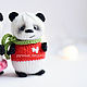 Panda pendant in car, Christmas tree toy, panda souvenir. New Year\\\\\\\'s compositions. crochetsofttoys. Online shopping on My Livemaster.  Фото №2