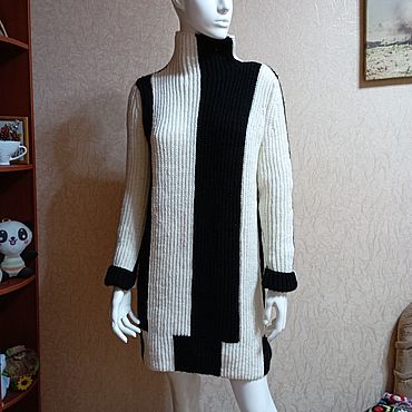 Одежда ручной работы. Ярмарка Мастеров - ручная работа Платья: " Зебра". Handmade.