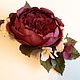  Пионовидная роза с мелкими цветами, Заколки, Москва,  Фото №1
